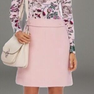 Tory Burch Celeste Skirt Coastal pink wool A line skirt Size 14 NWT